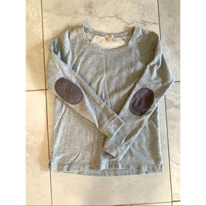 J.Crew Crewneck Sweatshirt with Elbow Patches